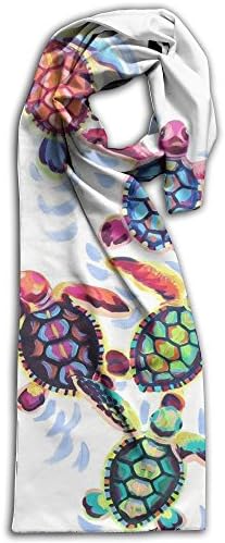 Sea Turtle Scarf Big Oblong Long Scarves Formal Checked Shawl For Brooches Maxi For Women Or Men In Winder