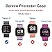 NANW 4-Pack Screen Protector Compatible with Fitbit Versa 4 Sense 2, All-Around Protective PC Case Plated Anti-Scratch Cover Rugged Bumper Shell for Sense 2 smartwatch