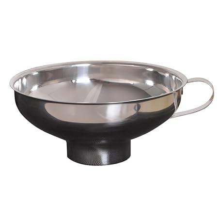 Lovemay Marmeladentrichter Trichter Edelstahl Einmachtrichter Einfülltrichter Marmelade Filter Set mit Griff Größe S