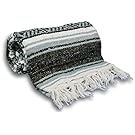 YogaAccessories Traditional Mexican Yoga Blanket ( Gray)