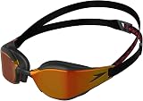 Speedo Hyper Elite Fastskin Swimming Goggles Black/Oxid Grey Fir One Size
