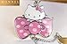 Z70_B New Adorable Hot Pink Style Bow Hello Kitty Charms Keychain Key Ring