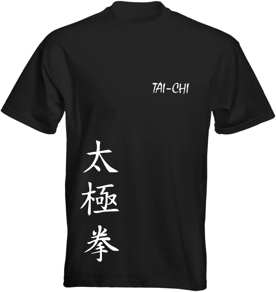 Velocitee Mens Premium T-Shirt Tai-Chi Martial Arts