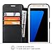 PEADOO Galaxy S7 Edge Case, TANNC Flip Leather Wallet Phone Case [Layered Dandy] - [Card Slot][Flip][Wallet] -Case for Samsung Galaxy S7 Edge Devices -Black