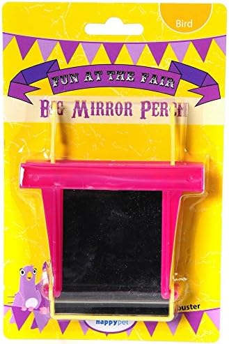 Happy Pet Products Fun At The Fair Bird Perch With Mirror (One Size) (Multicolored)