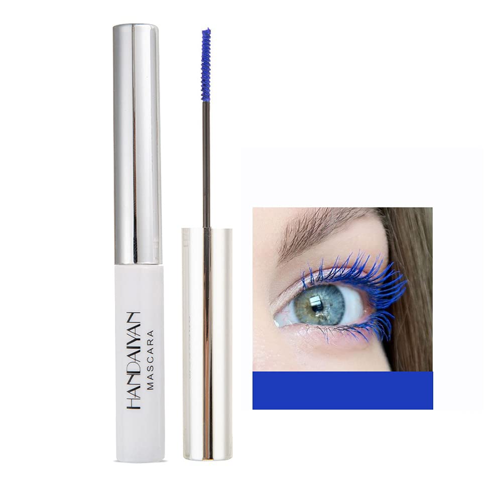 OCHILIMA 4D Mascara Colorful Fiber Mascara Charming Long Lasting, Thick & Long Eyelash Waterproof and Smudge-proof Eyes Makeup, Blue