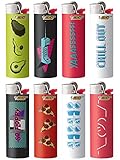 BIC Special Edition Cutting Edge Series Lighters, Set of 8 Lighters