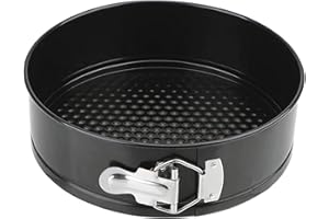 Round Cake Pan, Cake Pan Non-Stick Coated, Baking Pan with Flat Base, Springform Cake Pan 12cm (12cm)