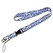 DYZD Neck Lanyard Neck Strap 16 Inches Starry Band Lanyard Strings Metal Ring For Name Tag Badge Holders, Keys, Keychains, Cell Phones, Cameras, USB - 5 Colors (Style 2,5 PCS)