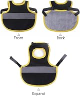 WideSmart Chicken Duck Reflective Pet Vest Small Black Polyester Waterproof view 5