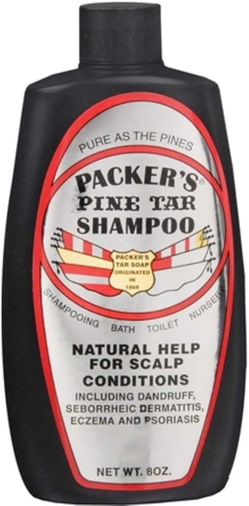 PACKER'S Pine Tar Shampoo 8 oz (Pack of 6)
