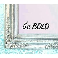 BERRYZILLA BE Bold Decal Vinyl Sticker Bathroom Mirror Wall Art Motivational Be Amazing Mirror Living Room Home Window