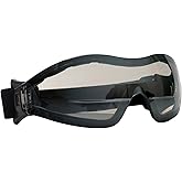 BISON LIFE Mirage Vented Safety Goggles with Adjustable Elastic Band & Protective Pouch, UV Protection Eye Goggles for Outdoor Activities, Mirror, Dustproof Glasses for Men & Women (1 Pack)