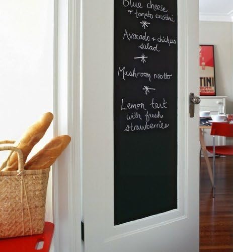 Deziredeal Vinyl Removable Decal Chalkboard with 5 Chalks (Black, 45x200cm)
