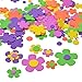 BLUECELL 200 Pcs Self-Adhesive Foam Flower Shapes Stickers for Craft Art Project Product Name