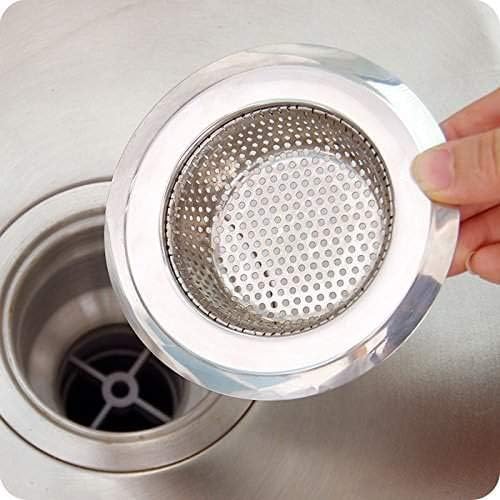 SVK DREAM Stainless Steel Kitchen Filter Stopper Drain Sink Strainer (Jali, 9 cm)