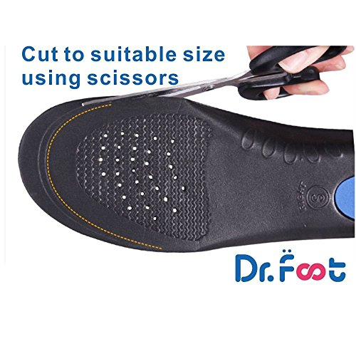 Dr. Foot's Full Orthotics Shoe Insoles Arch Support Inserts Correct