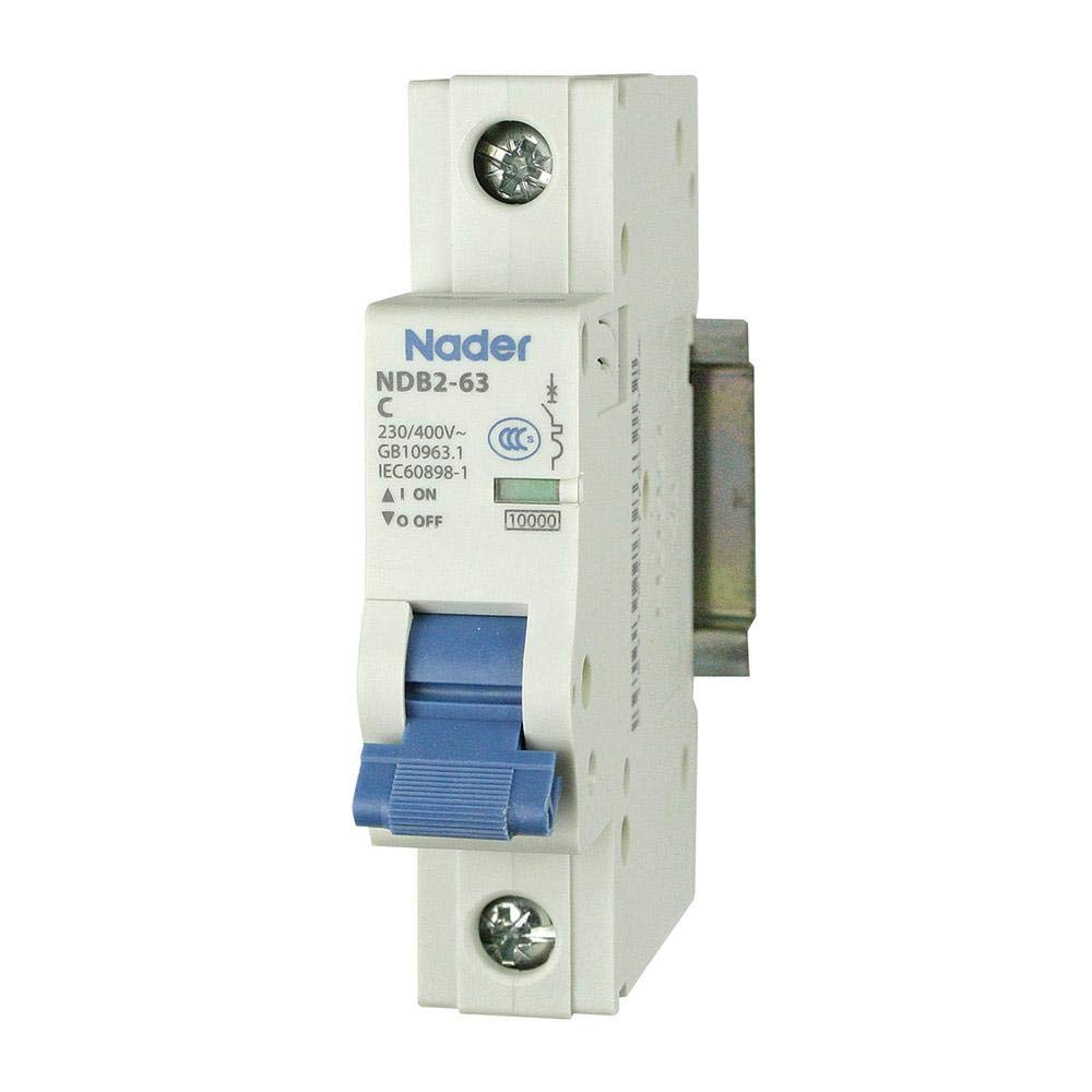 ASI NDB263C101 DIN Rail Mount Circuit Breaker, UL 1077 Supplemental Protection, 10 amp, 1 Pole