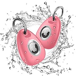 [2 Pack] AirTag Keychain Holder Case