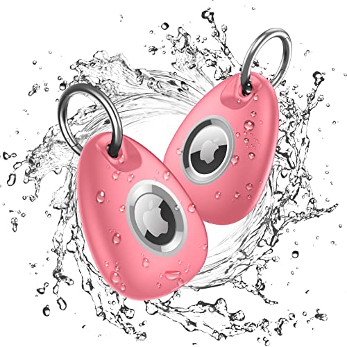 [2 Pack] AirTag Keychain Holder Case