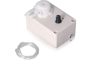 SHYEKYO 12V Adjustable Peristaltic Dosing Pump, 1ml-250ml/min Fine Tuning Titration Pump, AB21 Single Head Desig Flowing Dosing Pump with for Aquarium Lab Analytical