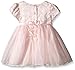 Bonnie Baby Baby Girls' Foil Lace To Tulle Dress