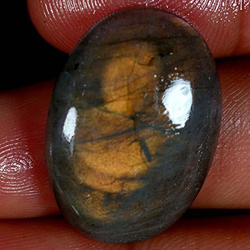 Qualitygems 28.65Cts 100% Natural Multi Purple Power Labradorite Oval CABOCHON AAA Gemstones