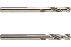 MaxTool 2PCs 1/4" x 3-1/16" Overall Length HSS Pilot Drill BITS STUB Drills Short for holesaw arbors up to 1.5" Cut-Depth; BA02W06R1030P2