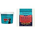 Bundle of Stewart Freeze Dried Dog Treats, Beef Liver 21 Ounce Resealable Tub + Raw Medley Freeze Dried Dog Food, Beef & Garden Vegetable Recipe, 1 Pound Bag