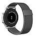Fintie Galaxy Watch 46mm / Gear S3 Frontier Classic Band [Small], 22mm Milanese Loop Stainless Steel Replacement Smartwatch Bracelet Wrist Strap with [Unique Magnet Lock] for Women Men, Black