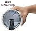 Newly Improved 30oz replacement tumbler lid- Guaranteed leak and spill proof. Fits Yeti Rambler and Rtic Tumbler Stainless Steel (1, 30)
