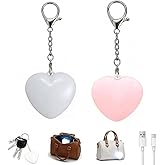 Rechargeable Purse Light Handbag Light,Love Wallet Tote Bag Touch Sensing Night Lights for Inside Purse, Heart Purses Lights Keychain,Rechargeable LED Automatic Glow Lamp,Valentine Gifts(Pink+White)