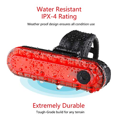 Volcano Eye Bike Tail Light 2 Pack, Rear Bike Back Lights for Night Riding, Bicycle Taillights