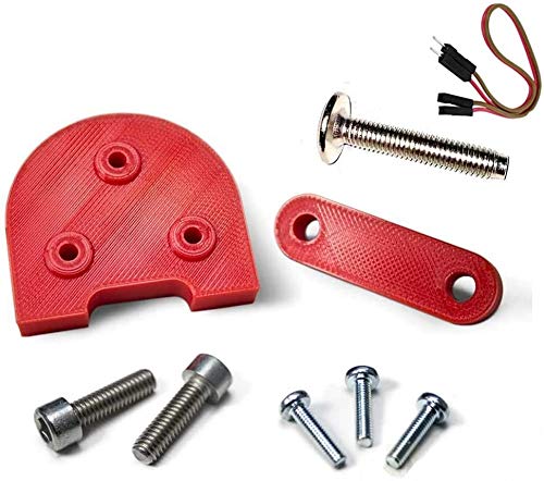 Mfs Myfuturshop® Kit de piezas COMPATIBLE para usar ruedas de 10 pulgadas en Xiaomi M365 y scooter Pro, guardabarros elevadores y caballete, espaciador de accesorios para neumáticos grandes, rojo