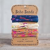 Navy, Cream, Gold Boho Bands