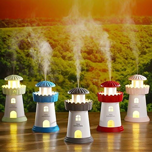 MIYA LTD Humidifiers Cool Mist for Cars Office Desk Home Babies Kids Bedroom, Portable USB Cans Air Humidifier Purifier, 150ML Ultrasonic Water Diffuser with USB LED LampAir Humidifier,