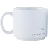 Personalization Universe Script Message Personalized Espresso Stackable Mug &ndash; Custom 4oz Ceramic Coffee Cup with 2-Line Text &ndash; Dishwasher &amp; Microwave Safe
