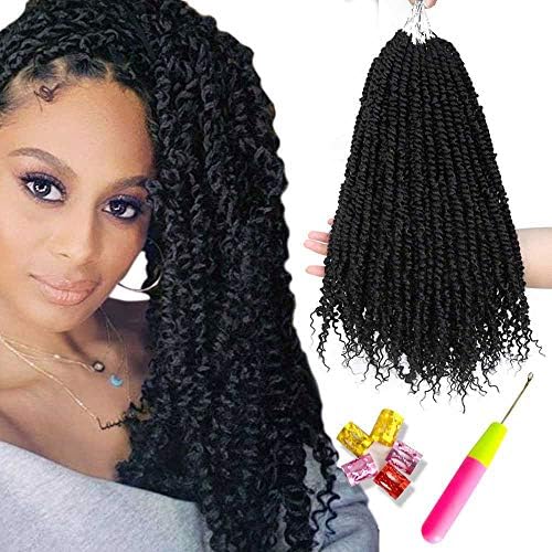 6 Packs Pretwisted Passion Twist Crochet Hair Crochet Braids Pre Twisted Passion Crochet Twist Hair Black Pre Looped Bohemian Braiding Hair Befunny Synthetic Crochet Twist Hair Extensions 18inch 1b Buy Online At Best Price