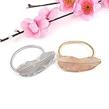 ERAWAN 2 x Fashion Women Lady Leaf Hair Band Rope Headband Elastic Ponytail Holder EW sakcharn