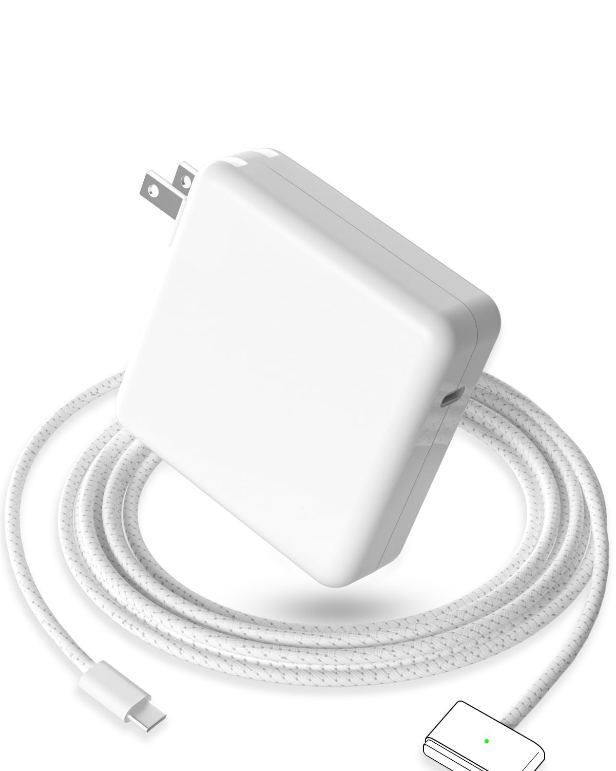 Photo 1 of Mac Book Pro Charger - 96/70W USBC to Magnetic 3 Charger for Mac pro 14-16inch 2021 2023 2024 M1 M2 M3 M4, Mac Air 13-15inch 2022 2023 2024 2025 M2 M3 M4, Include 6.6ft Charge Cable
