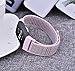 VIGOSS Nylon Bands Compatible with Fitbit Charge 3/3 SE Band Soft Breathable Nylon Sport Loop Charge3 Strap with Pink Adapters Bracelet for Fitbit Charge 3/3 SE Smartwatch 5
