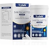 TrySafe 7-in-1 500mg Saw Palmetto for Men Prostate Health Supplement with 200mg Nettle, 200mg Pumpkin Seed Oil - Support Male Urinary Tract and Prostate for Mens Health* & Healthy Immune Function*