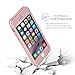 iPhone 5S Case, KAMII Ultra Thin Full Body Coverage Protection 360 Degree All-round Protection Hard Slim Case for iPhone 5S with Tempered Glass Screen Protector (Rose Golden)