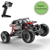 METAKOO RC Toy Car, CO1 4WD 1/18 Scale Improved Crawling Electric Car - 2 Batteries, Shock Absorption, Crashworthy, 2.4GHz, Replaceable Accessories, Adjustable Speed