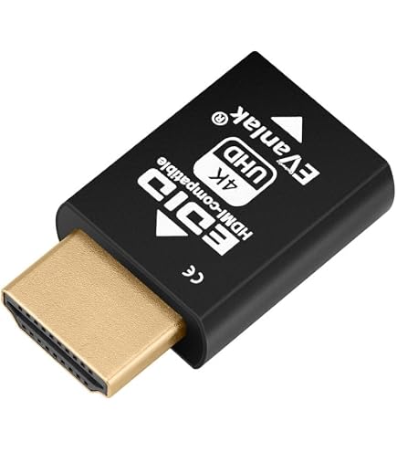 Woieyeks 4K HDMI EDID Emulator Passthrough Adapter,Female Port