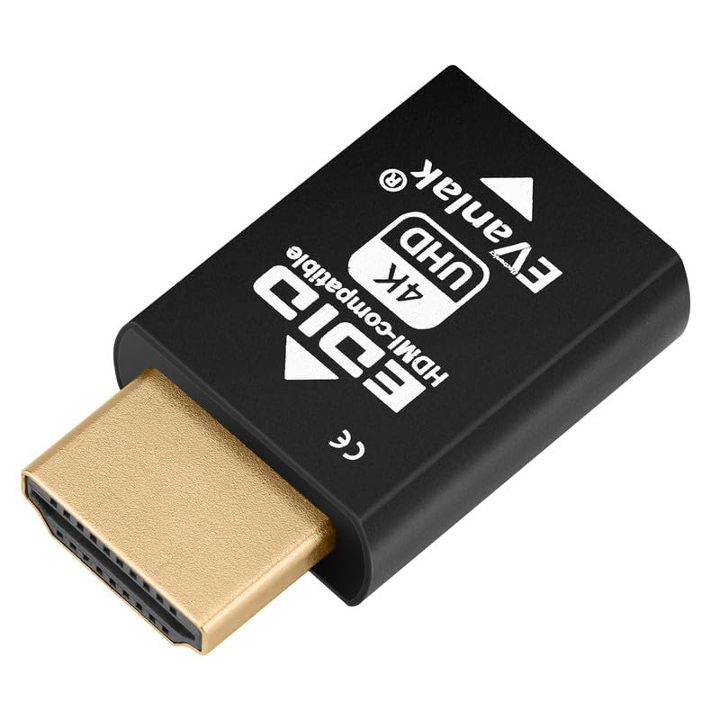 Mini HDMI EDID Emulator Passthrough - 1080p to 4K@60Hz | Compact Design | Supports HDMI Switches, Extenders, AV Receivers, Video Splitters-1pc