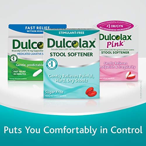 Dulcolax Stool Softener Laxative Liquid Gel Capsules (50ct) Gentle