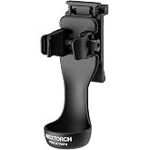 NEXTORCH Flashlight Holster V55L Handheld Flashlight Holder 360&deg; Rotation | Flashlight Holster Pouch Suitable for (27-39mm head diameter, 24-28mm barrel diameter flashlight) for 1.49-1.96 inch Belt