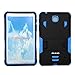 [iRhino] TM BLACK-blue Heavy Duty rugged impact Hybrid Case cover with Build In Kickstand Protective Case For Samsung galaxy Tab 4 8.0 inch T330 Tablet