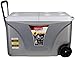 Rubbermaid DuraChill Wheeled 6-Day Cooler, 75 Quarts, Light Gray 1860488